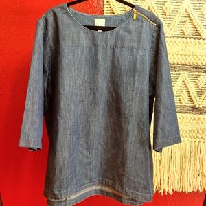 Martha Stewart Jean Blouse